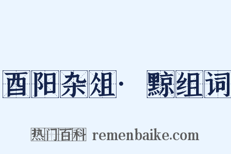 酉阳杂俎·黥组词是什么意思的图片